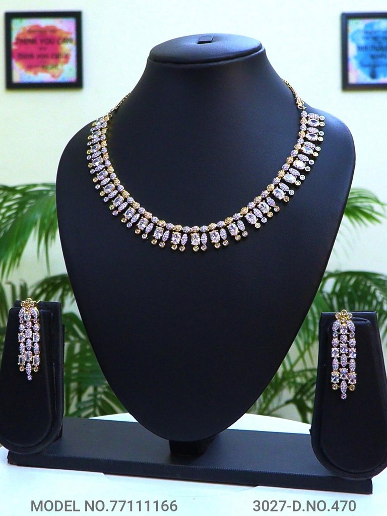 Made In India | Diamond Styled Jewellery Set - Style 2 - Amaara World