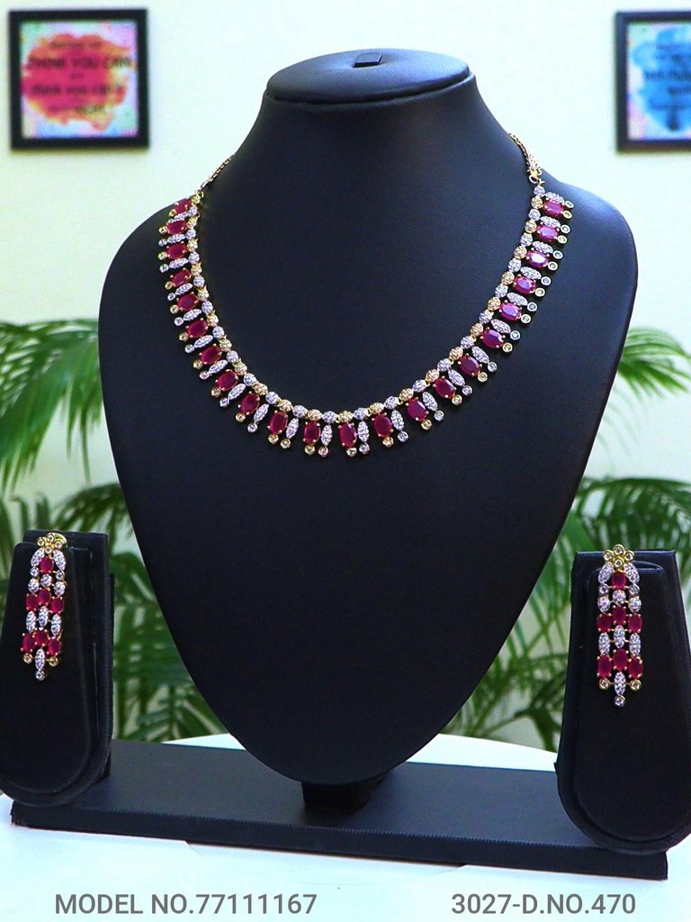 Made In India | Diamond Styled Jewellery Set - Style 3 - Amaara World