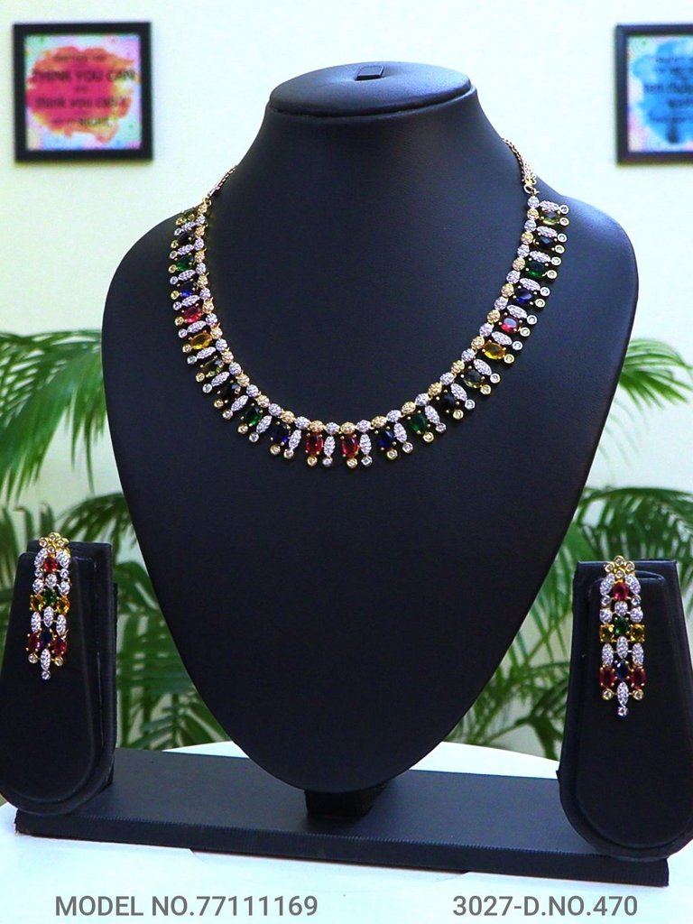 Made In India | Diamond Styled Jewellery Set - Style 5 - Amaara World