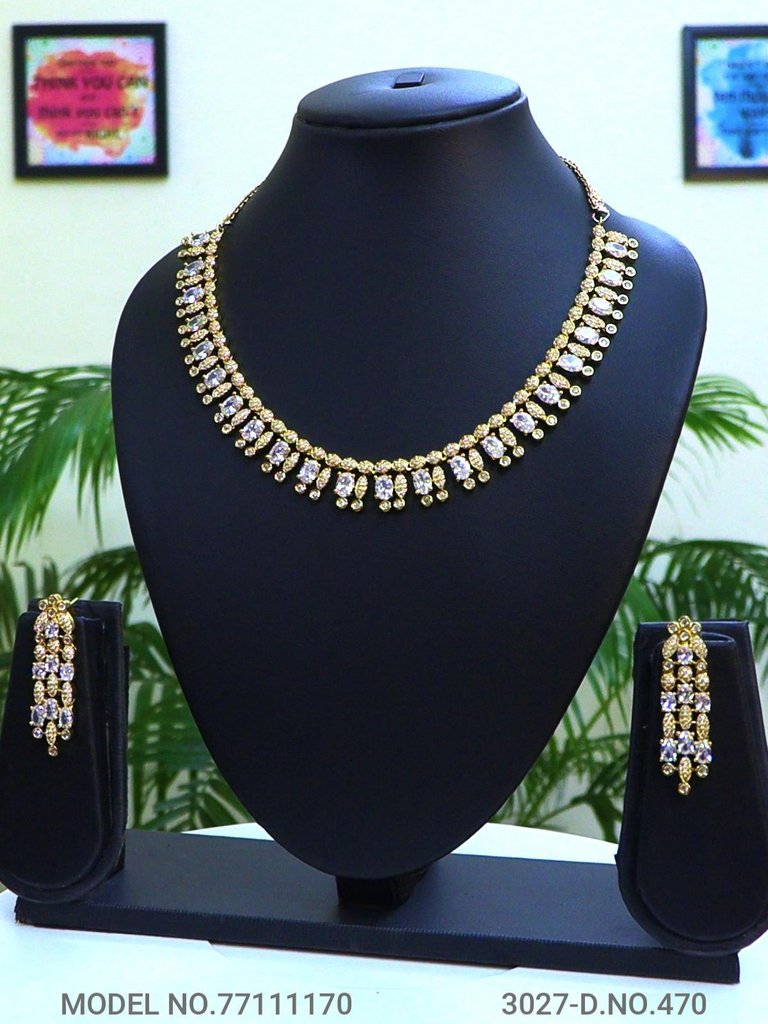 Made In India | Diamond Styled Jewellery Set - Style 6 - Amaara World