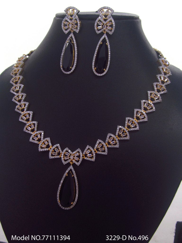 Made in India | Cz Necklace Set - Style 5 - Amaara World