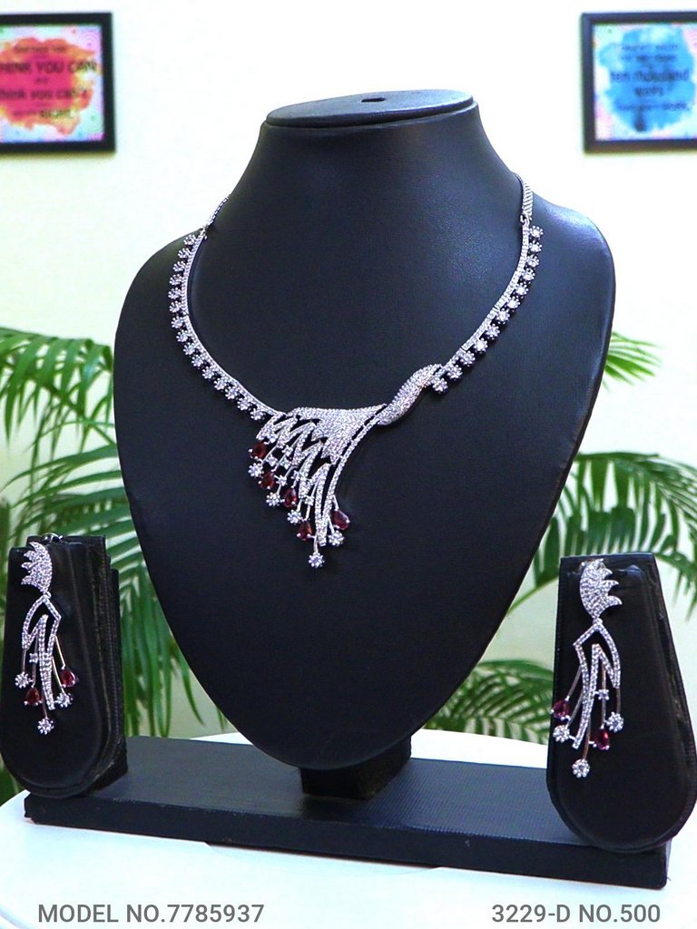 Original Zircon Necklace Set - Style 2 - Amaara World