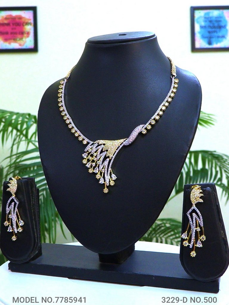Original Zircon Necklace Set - Style 5 - Amaara World