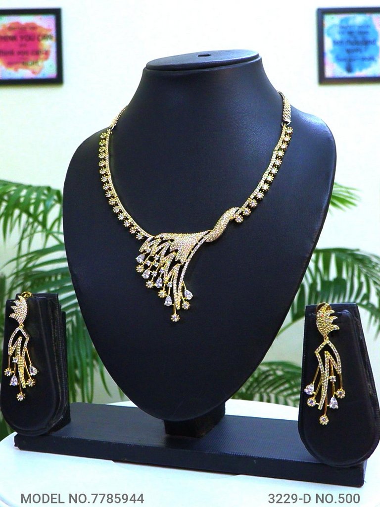 Original Zircon Necklace Set - Style 6 - Amaara World
