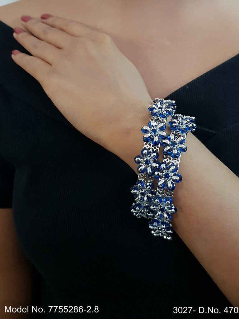 Crystal Shine Bangles - View 2 - Amaara World