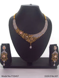 Fashion Necklace Set | Artificial Diamonds / Zircons - Style 1 - Amaara World