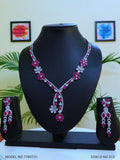Fashion Necklace Set | Artificial Diamonds / Zircons - Style 1 - Amaara World