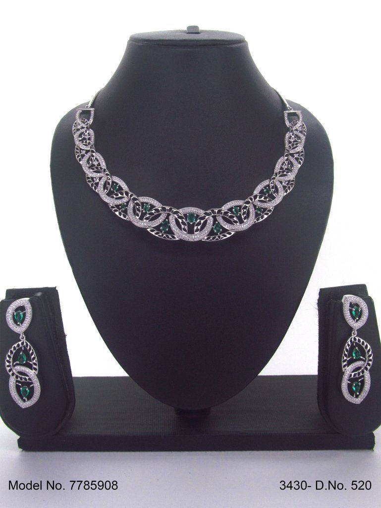 Original Zircon Necklace Set - Style 4 - Amaara World