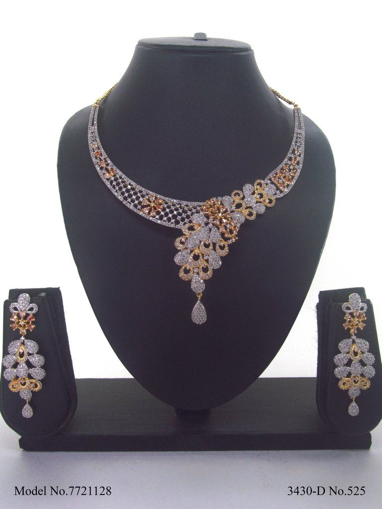 Trendy Traditional Necklace Set | Ideal Birthday Gift - View 3 - Amaara World