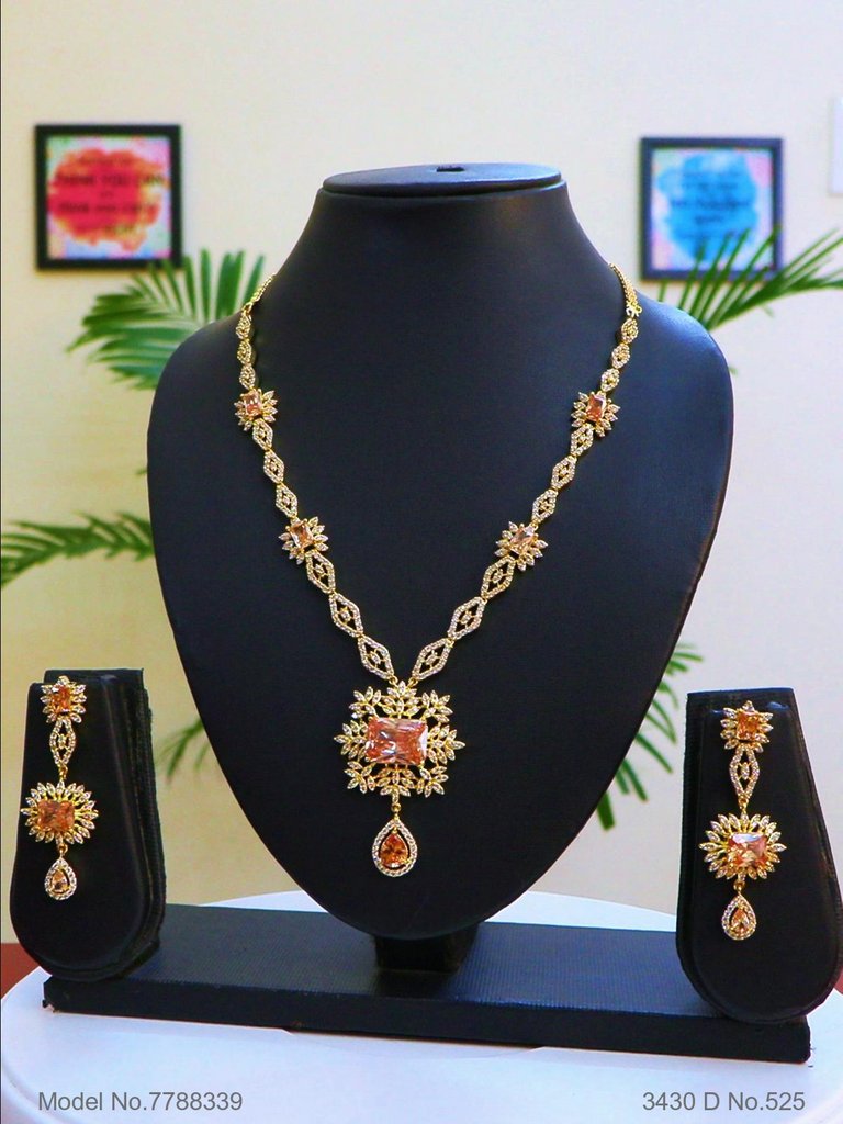 Imitation Diamond Cz Jewelry Set - Style 5 - Amaara World