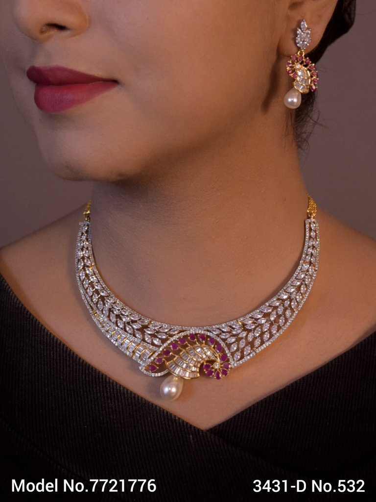 Original Zircon Necklace Set - Amaara World USA - SKU 7721776
