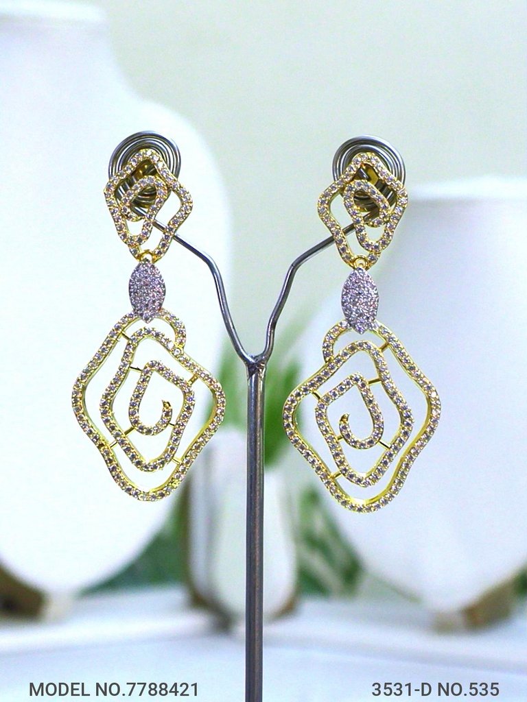 Imitation Diamond Cz Jewelry Set - View 3 - Amaara World