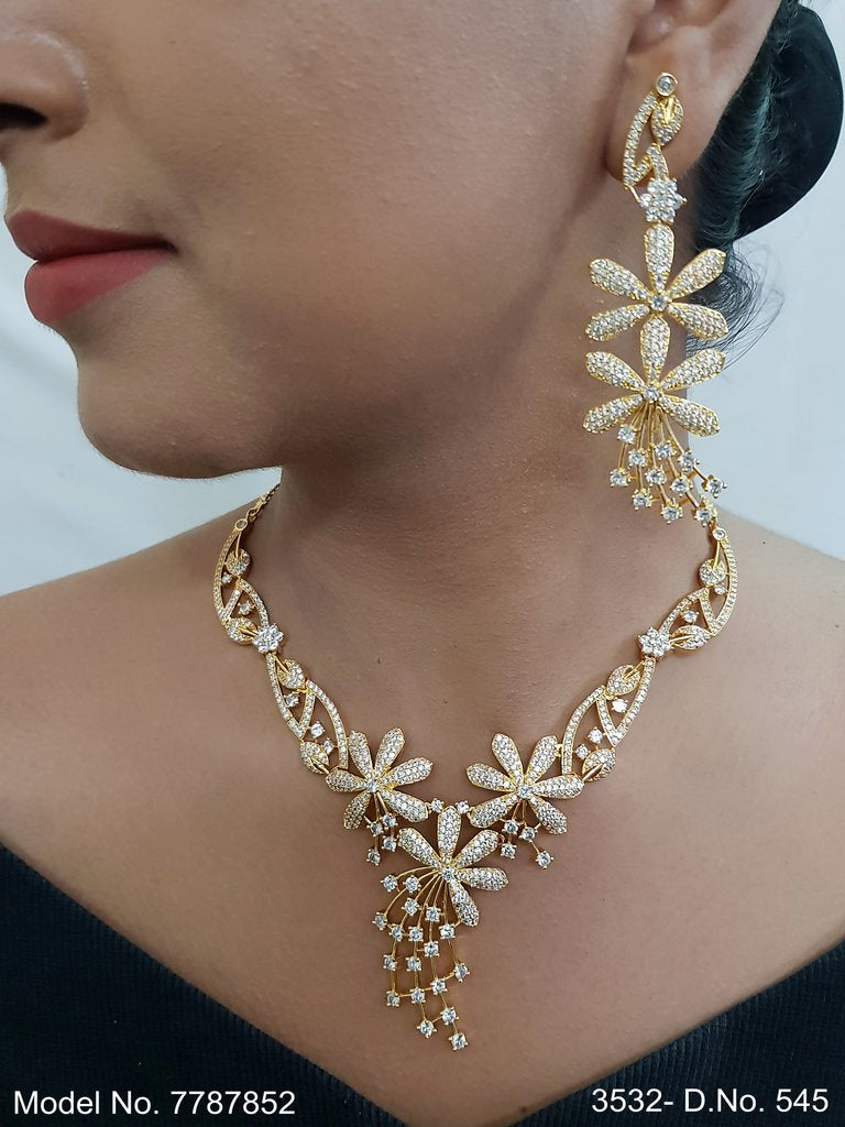 Original Zircon Necklace Set - Style 2 - Amaara World