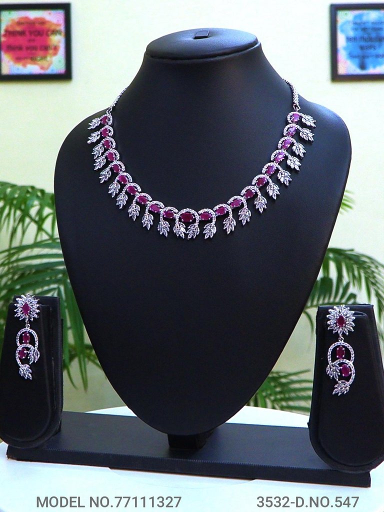 Cz Jewelry Set | Classic Pattern - Style 2 - Amaara World
