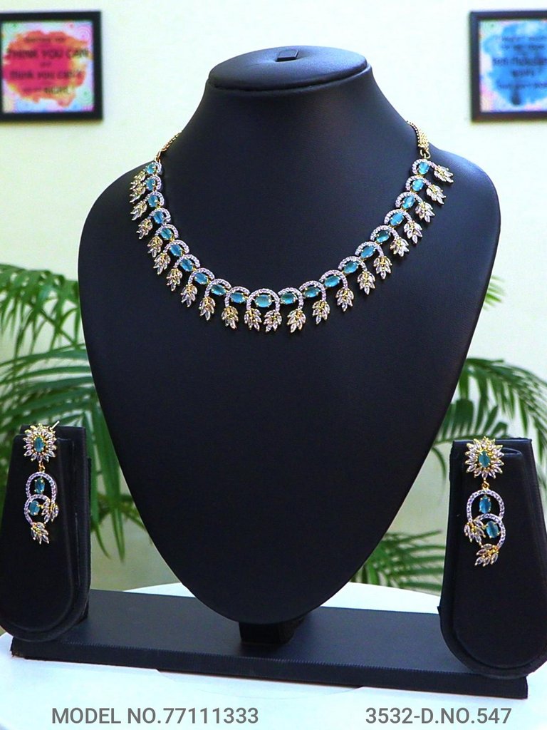 Cz Jewelry Set | Classic Pattern - Style 7 - Amaara World