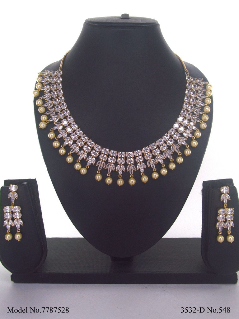 Imitation Diamond Cz Jewelry Set - Style 1 - Amaara World