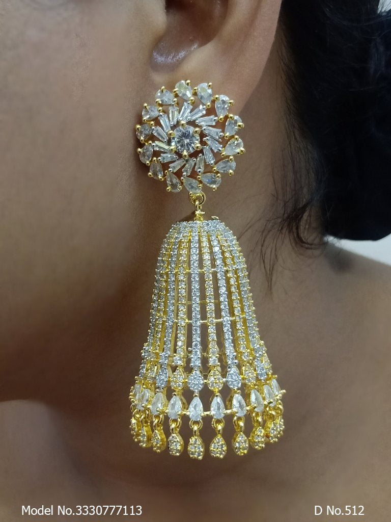 Real Zircon | Fashion AD Earrings - Style 1 - Amaara World