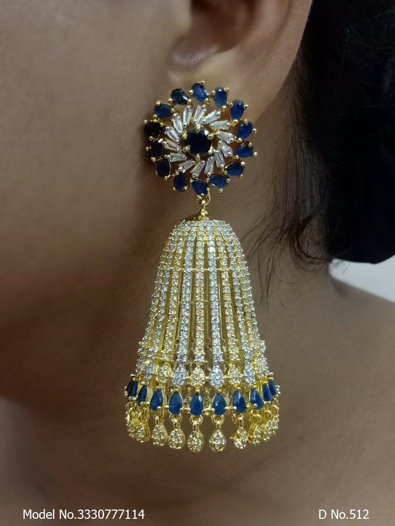 Real Zircon | Fashion AD Earrings - Style 2 - Amaara World