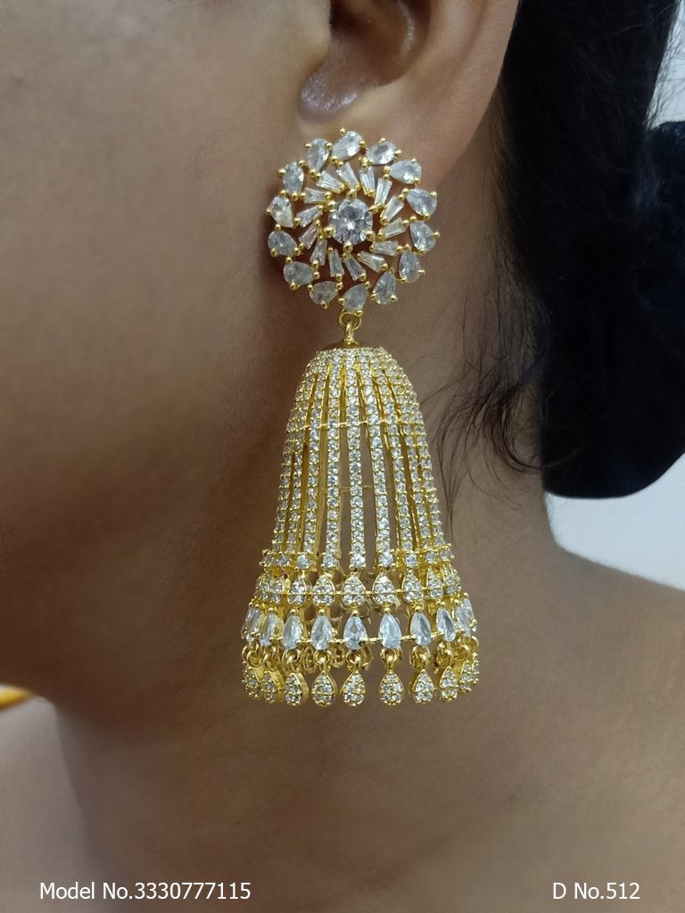 Real Zircon | Fashion AD Earrings - Style 3 - Amaara World