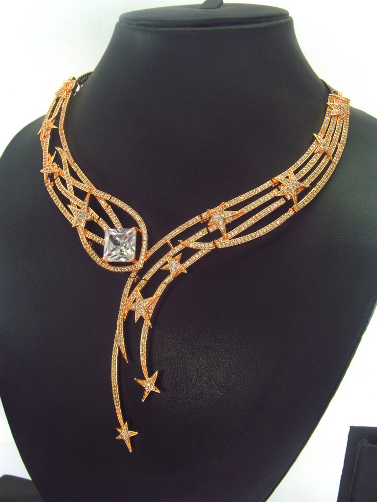 Statement American Diamond Set - View 2 - Amaara World
