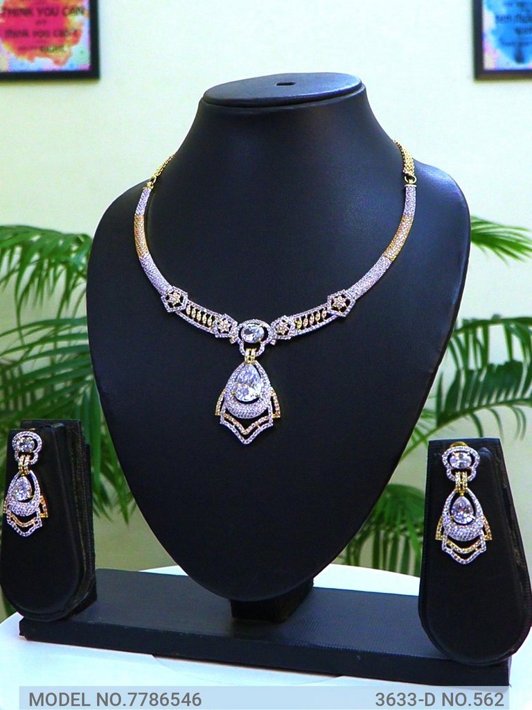 Traditional Zirconia Jewelry Set for Classy Women - Amaara World USA - SKU 7786546