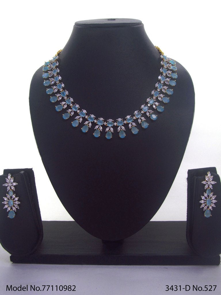 Made in India | Cz Necklace Set - Style 5 - Amaara World