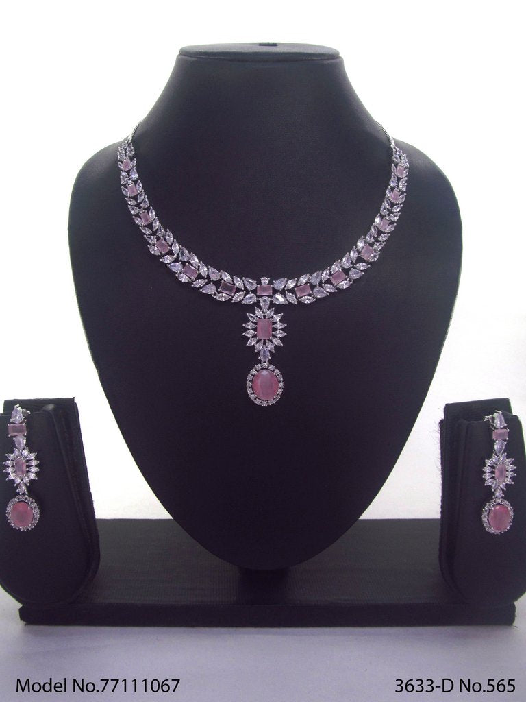 Made In India | Diamond Styled Jewellery Set - Style 2 - Amaara World