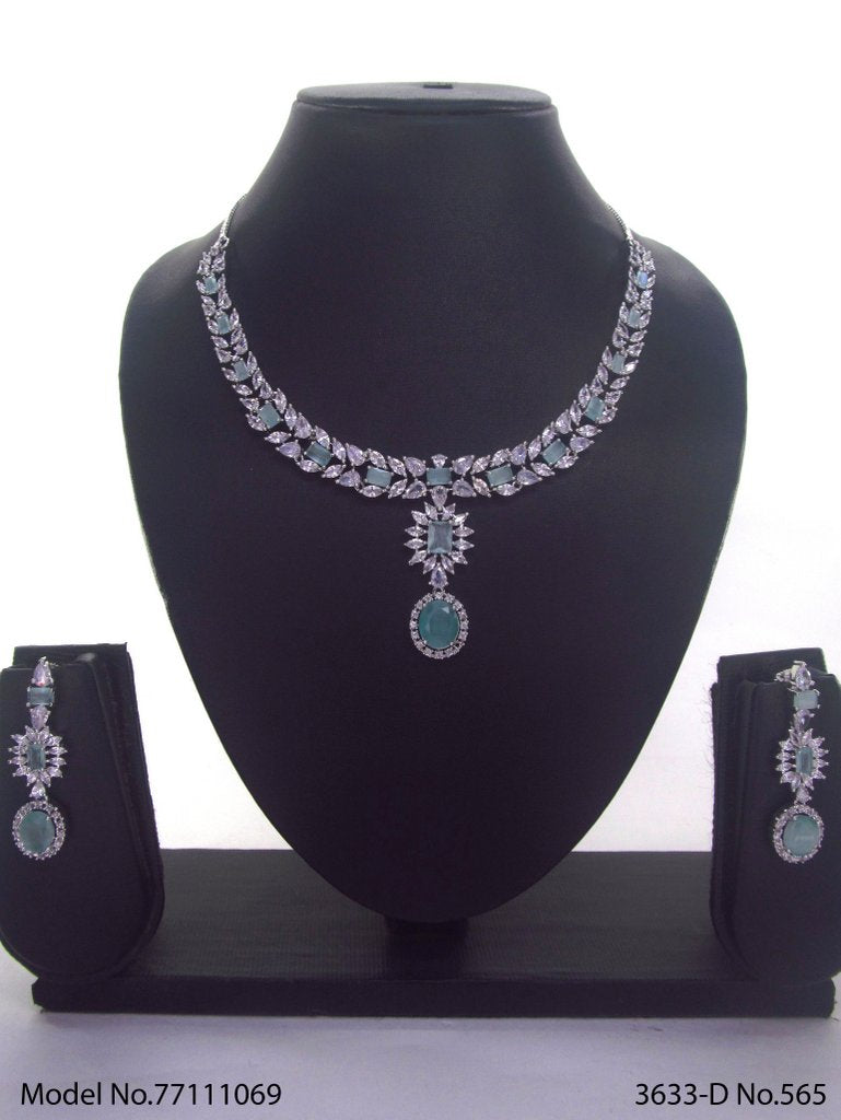 Made In India | Diamond Styled Jewellery Set - Style 3 - Amaara World