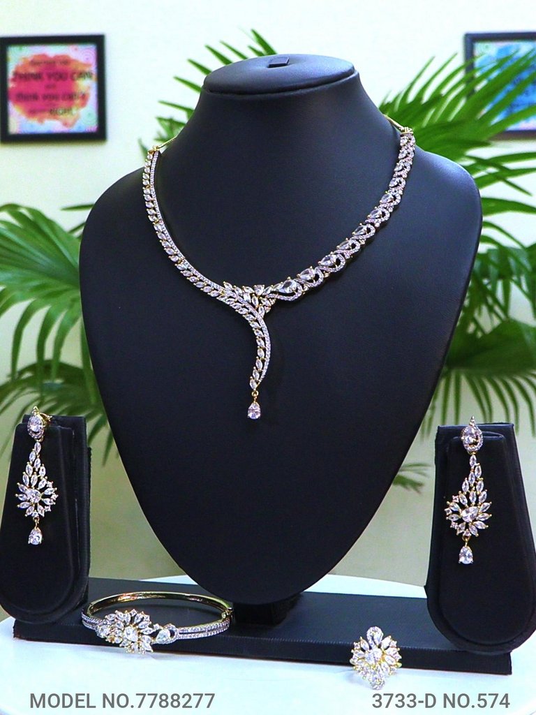 Bridesmaid Necklace Set for Traditional Weddings - Style 6 - Amaara World