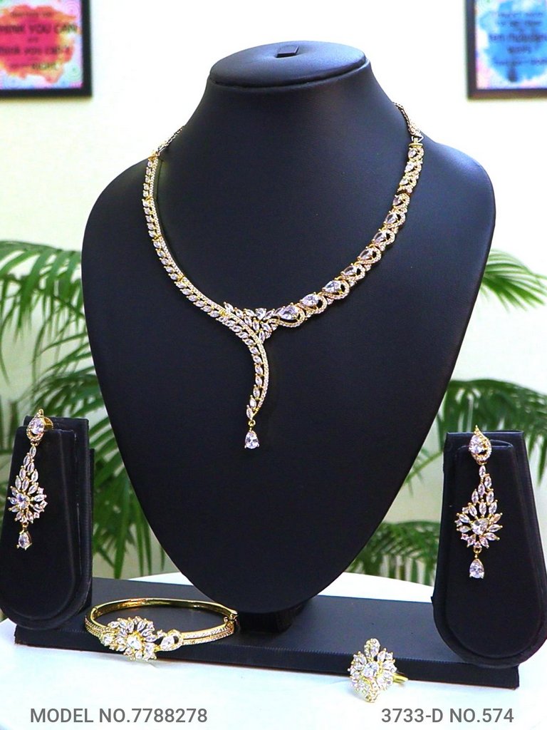 Bridesmaid Necklace Set for Traditional Weddings - Style 7 - Amaara World