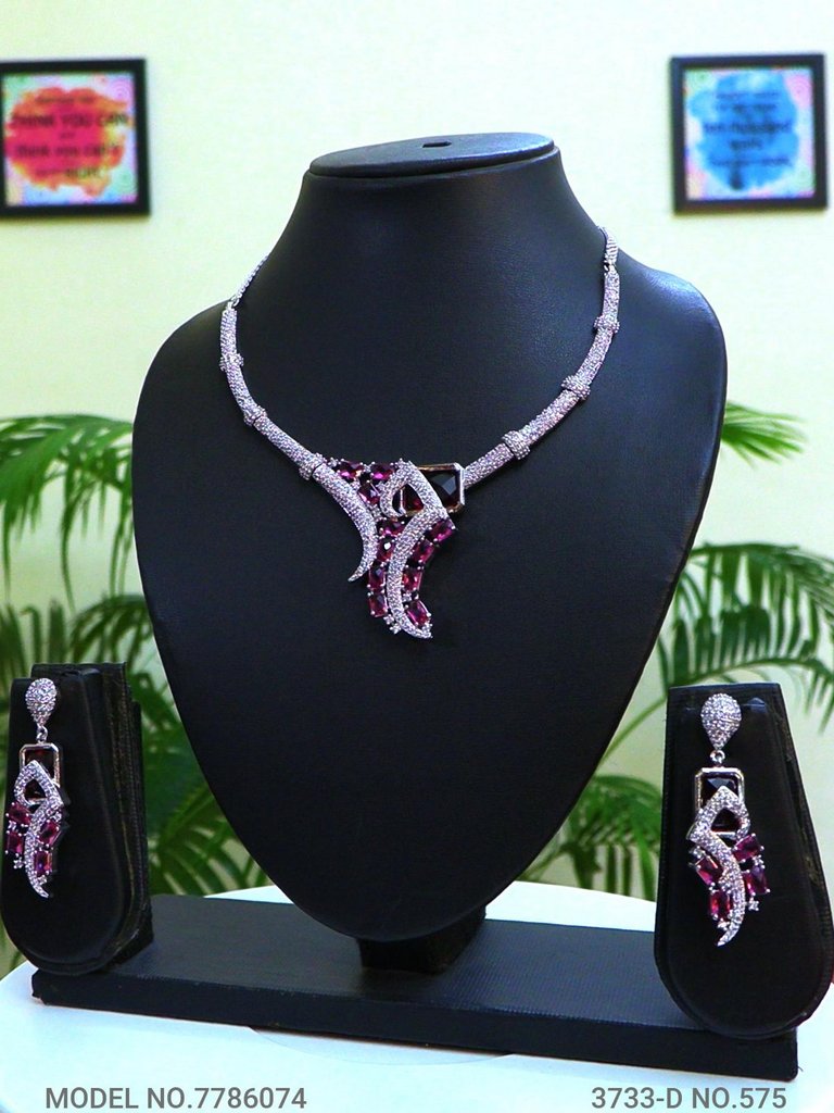 Original Zircon Necklace Set - Style 2 - Amaara World