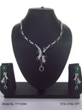 Classic Cz Jewelry Set with Earrings - Style 1 - Amaara World