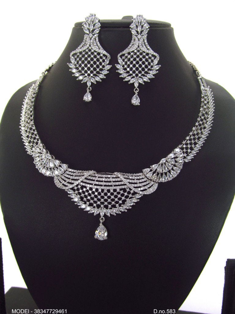 Original Cz Traditional Necklace - Style 1 - Amaara World