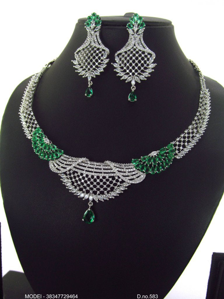 Original Cz Traditional Necklace - Style 3 - Amaara World
