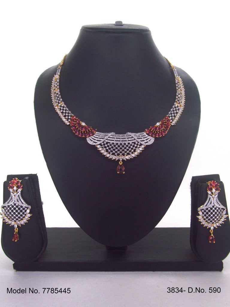 Bridesmaid Necklace Set for Traditional Weddings - Style 2 - Amaara World