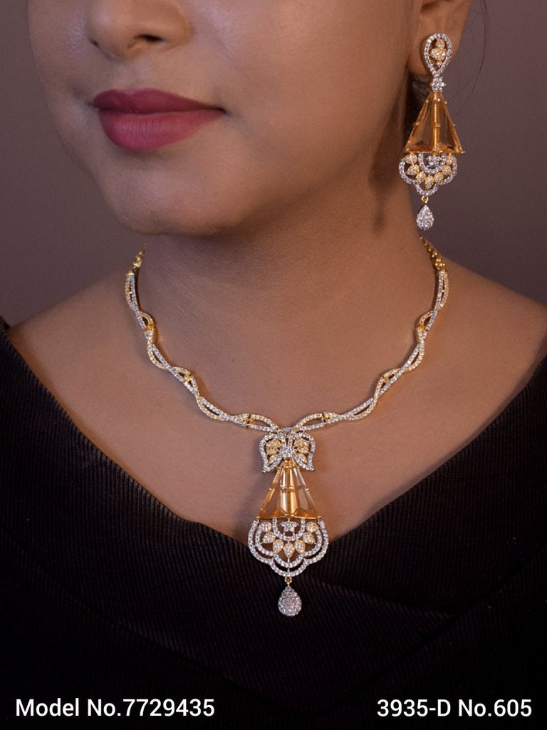Original Zircon Necklace Set - Amaara World USA - SKU 7729435