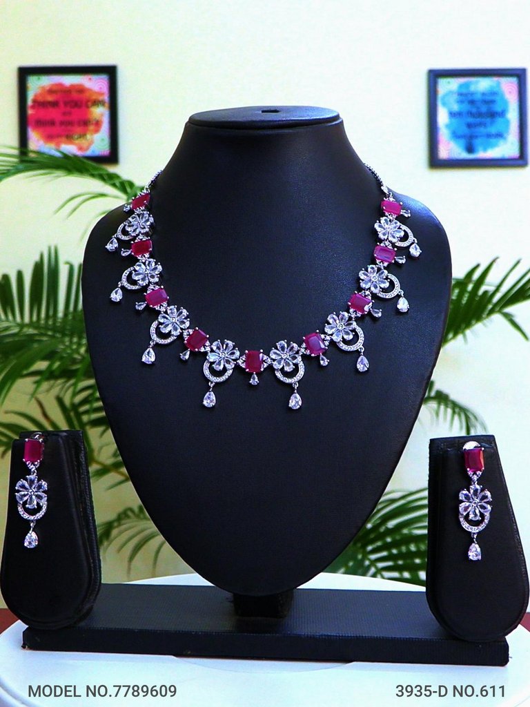Gift Necklace Set in CZ - Style 5 - Amaara World