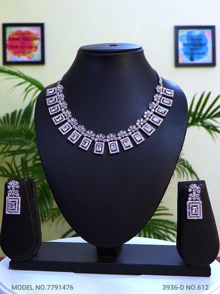 Original Cz Traditional Necklace - Style 1 - Amaara World