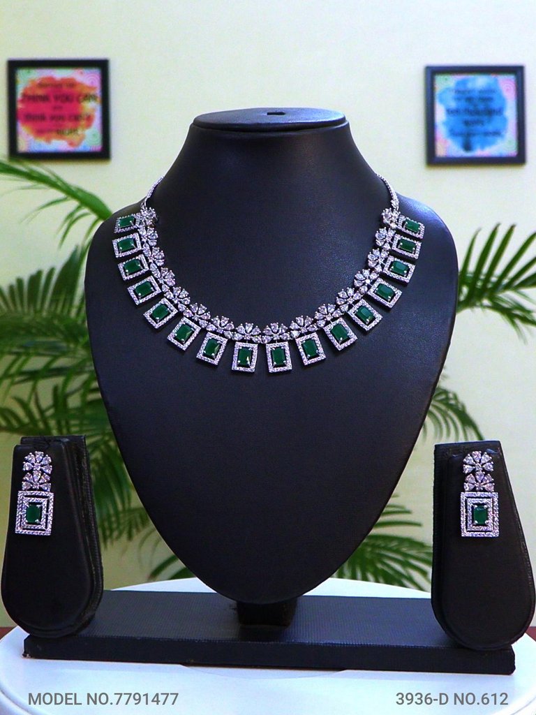 Original Cz Traditional Necklace - Style 2 - Amaara World