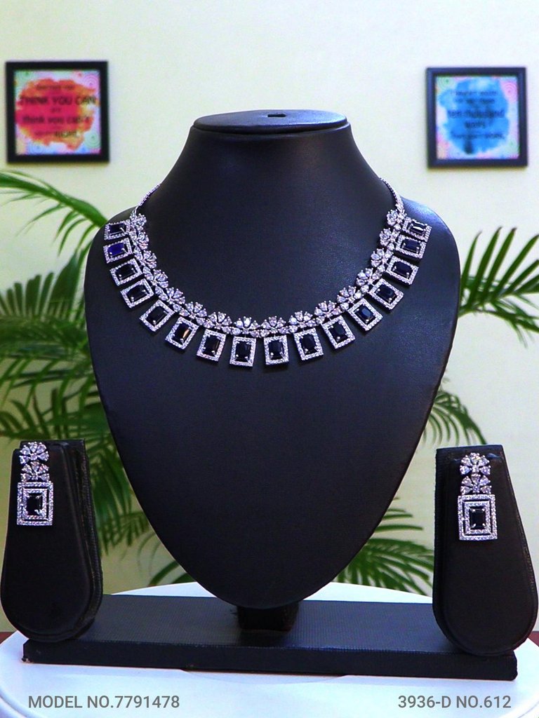 Original Cz Traditional Necklace - Style 3 - Amaara World