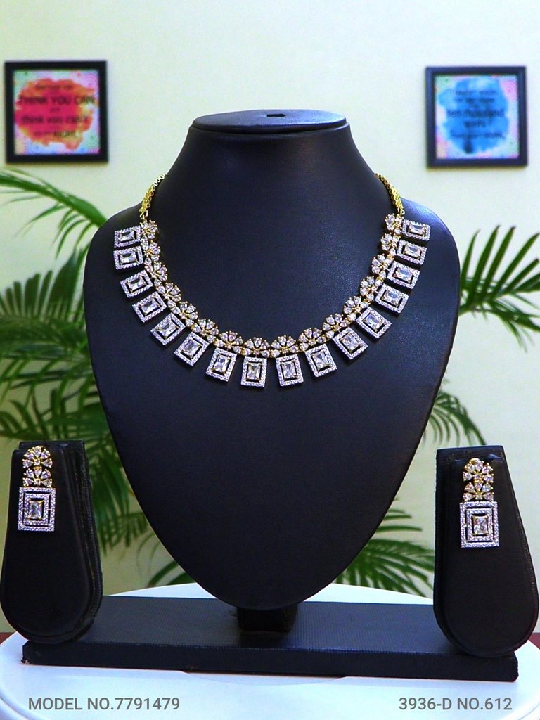 Original Cz Traditional Necklace - Style 4 - Amaara World