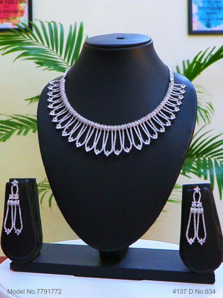 Statement American Diamond Set - Style 1 - Amaara World