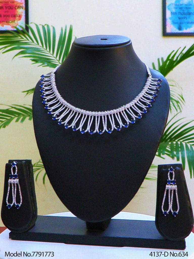 Statement American Diamond Set - Style 2 - Amaara World
