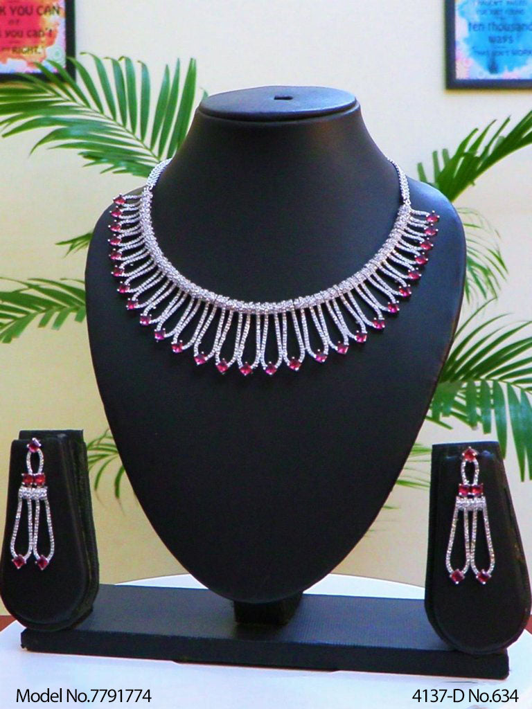 Statement American Diamond Set - Style 3 - Amaara World