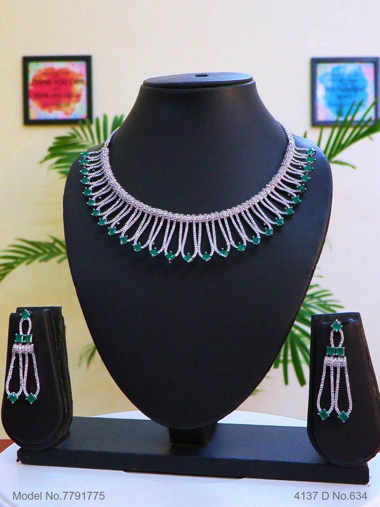 Statement American Diamond Set - Style 4 - Amaara World