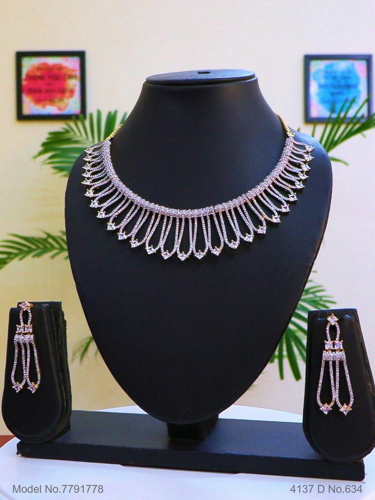 Statement American Diamond Set - Style 7 - Amaara World