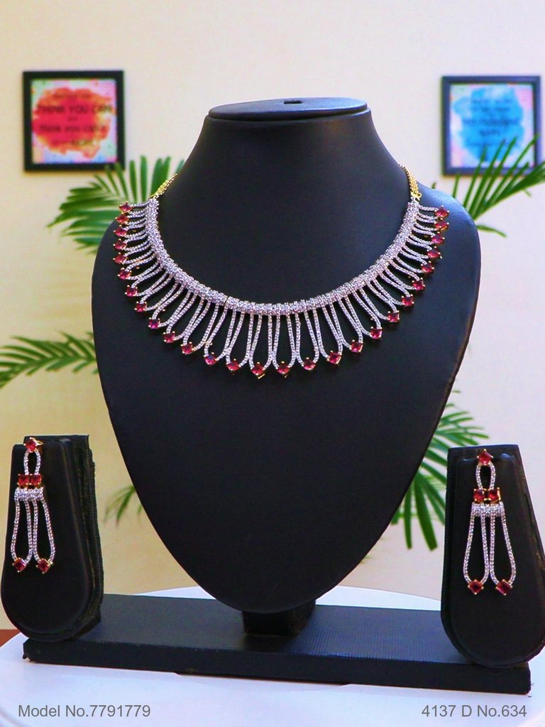 Statement American Diamond Set - Style 8 - Amaara World