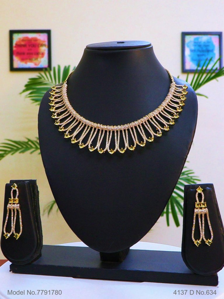 Statement American Diamond Set - Style 9 - Amaara World