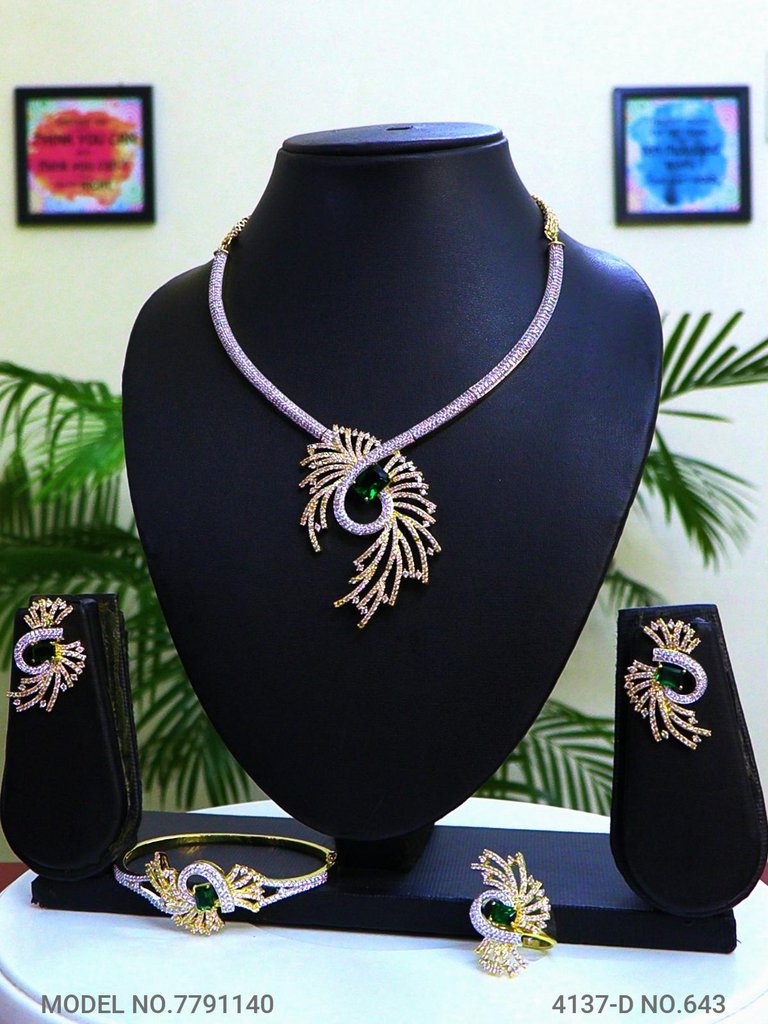 Original Zircon Necklace Set - Style 2 - Amaara World