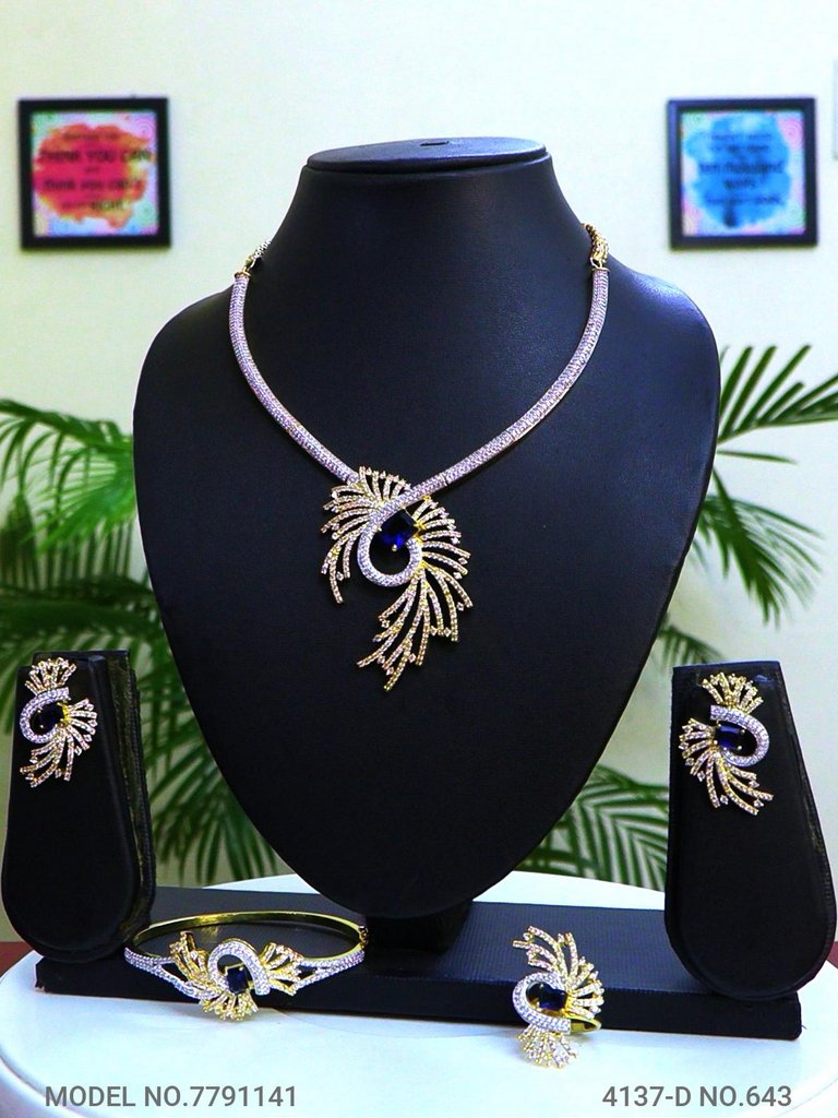 Original Zircon Necklace Set - Style 3 - Amaara World